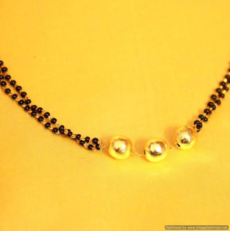 Buy Black Gold Beads mangalsutra Online