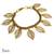 Delicate Gold leaf Charm bracelet
