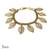 Delicate Gold leaf Charm bracelet