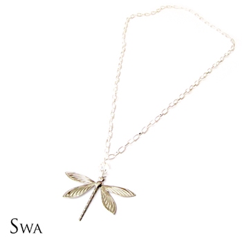 Silver Dragonfly Necklace