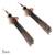 Copper bud Chain earrings