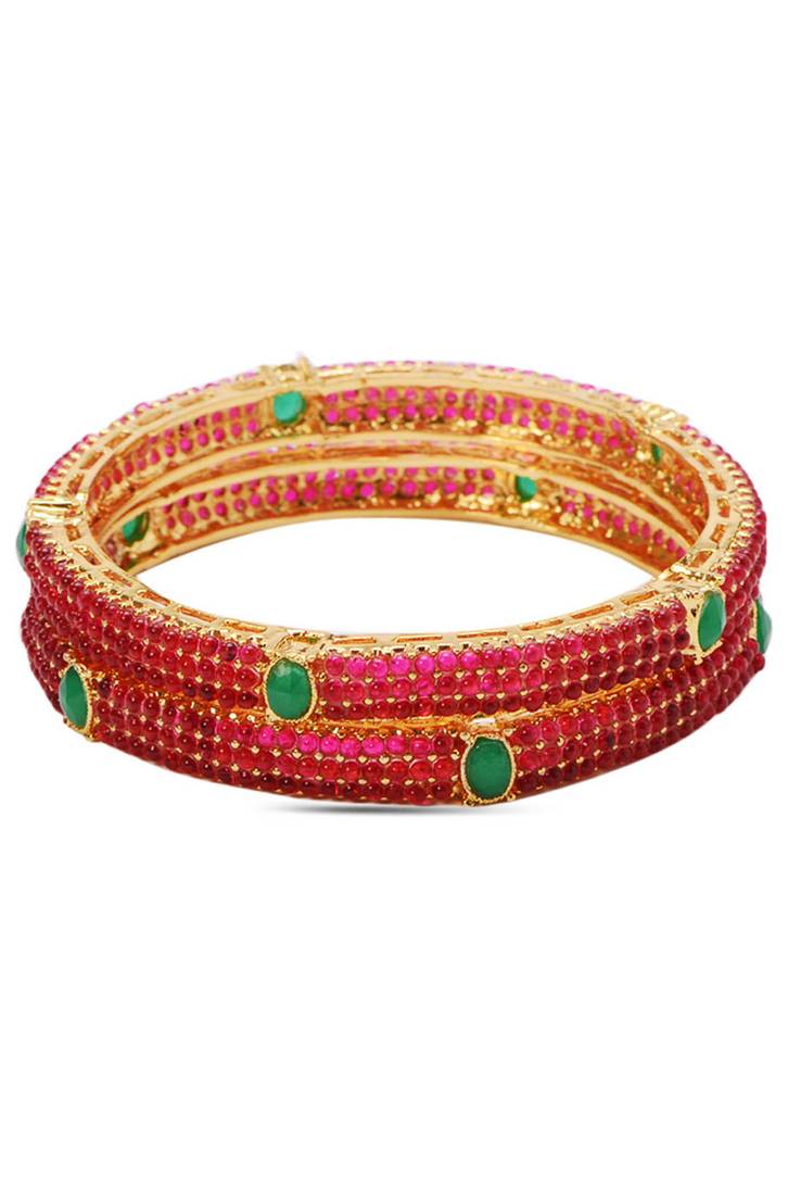 Buy Paved Beads Bangle SetS2.4 Online