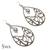 Ornate Silver drop earrings