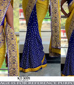 Buy blue embroidered faux georgette saree With Blouse blue-embroidered-faux-georgette-saree-with-blouse-georgette-saree--355 online