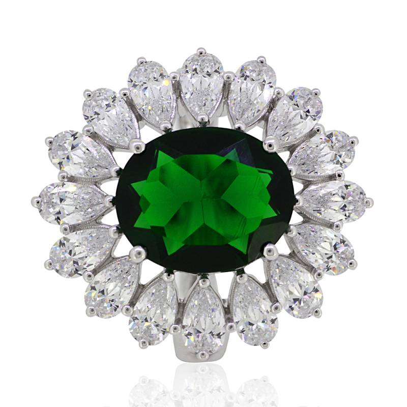 Buy Green cubic zirconia rings Online