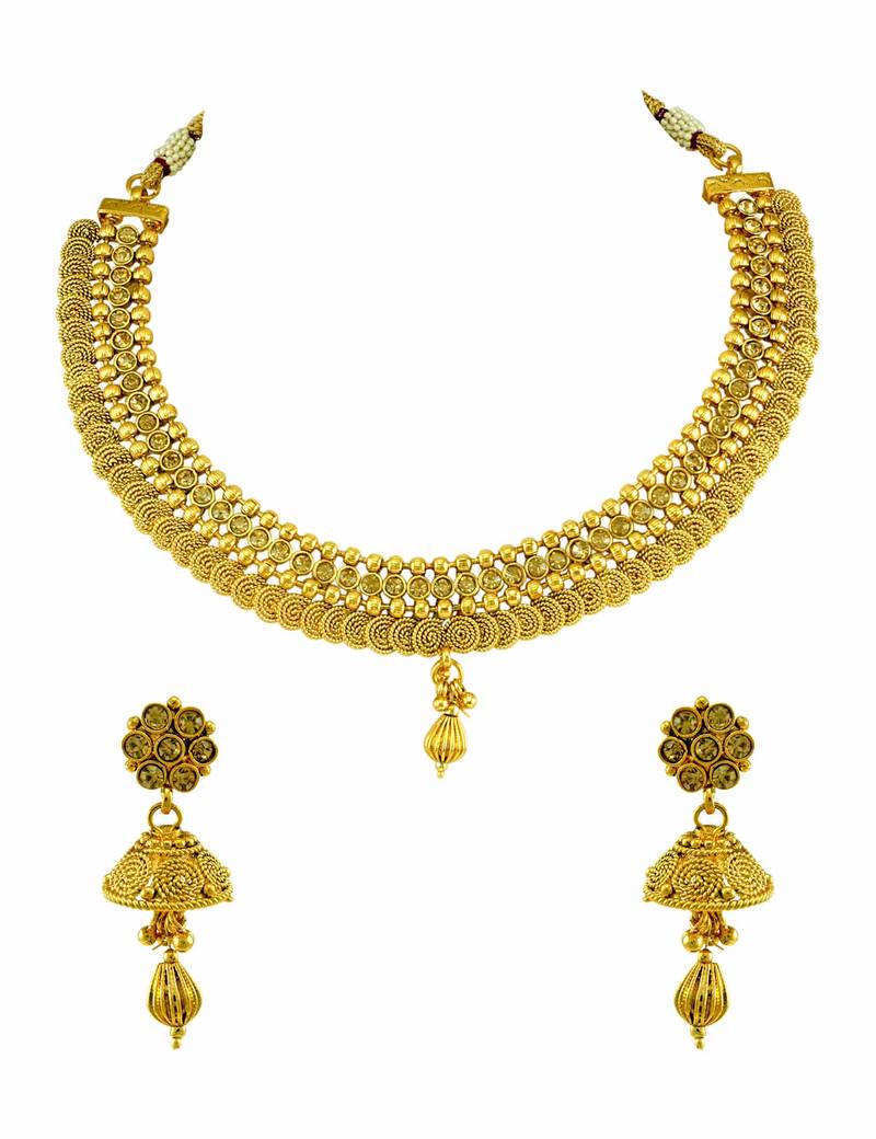 polki stone necklace