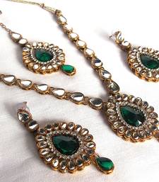 Buy Green Kundan Necklace Set necklace-set online 
