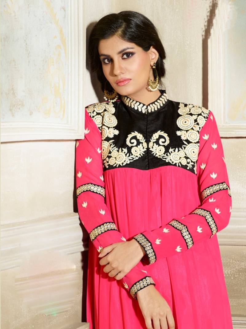 black pink salwar suit