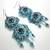 Blue Crystals - Ear Danglers
