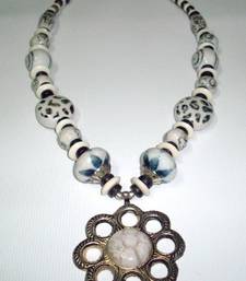 Mystic White Ceramic Beads