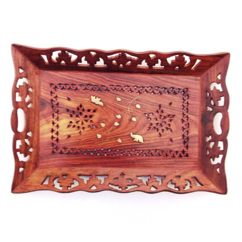 Buy Handcarved Wooden tray Online
