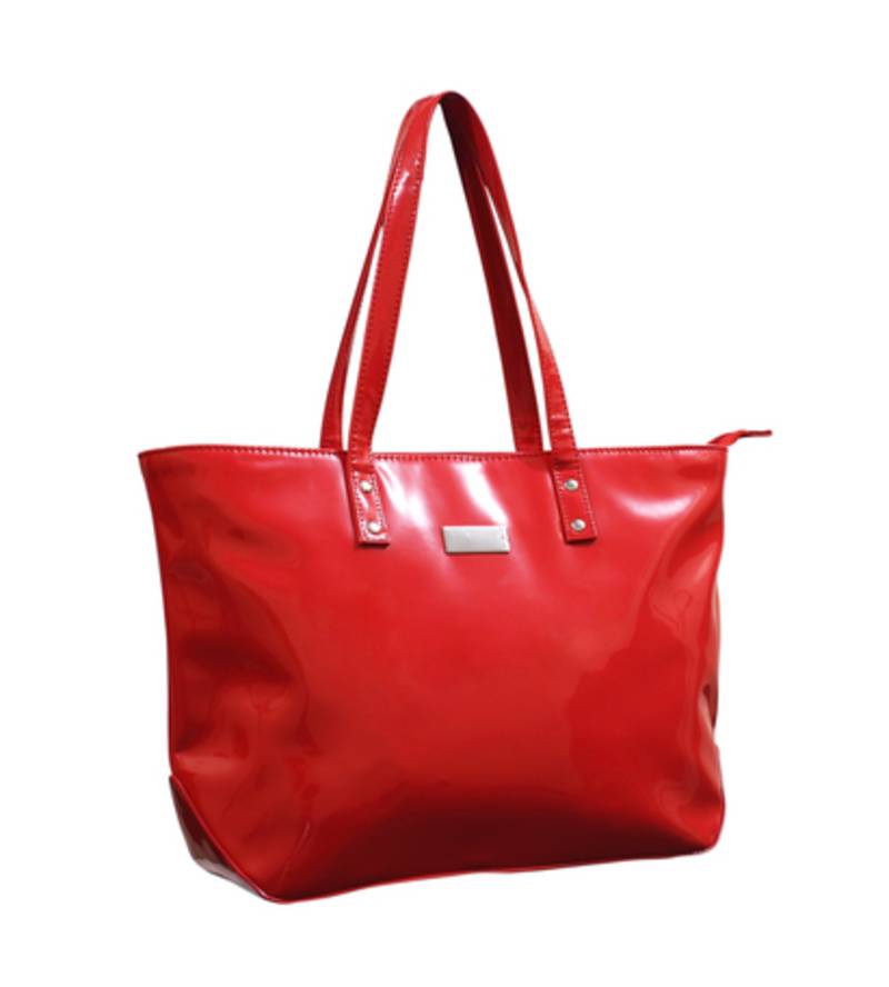 Buy Red plain tote bags Online