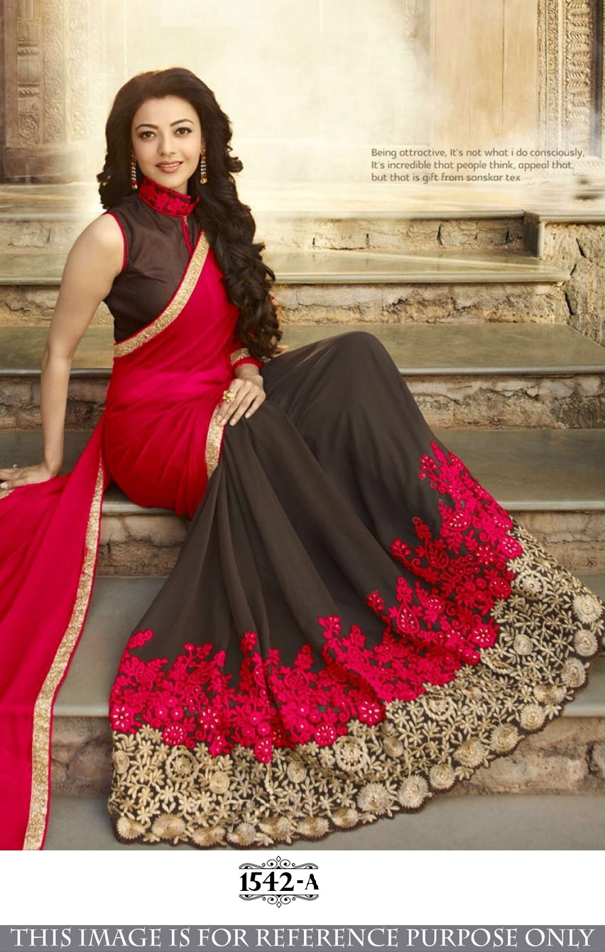 Wedding Sarees Online Indian Ping Red Embroidered Georgette Saree With Blouse Black Friday Deal Online Small 1d44ff3f4d093069d56e7327eedc29da60f5c0cc09300f652d7f464c9cb4e123